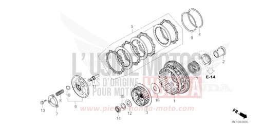 EMBRAYAGE CB500XACT de 2026